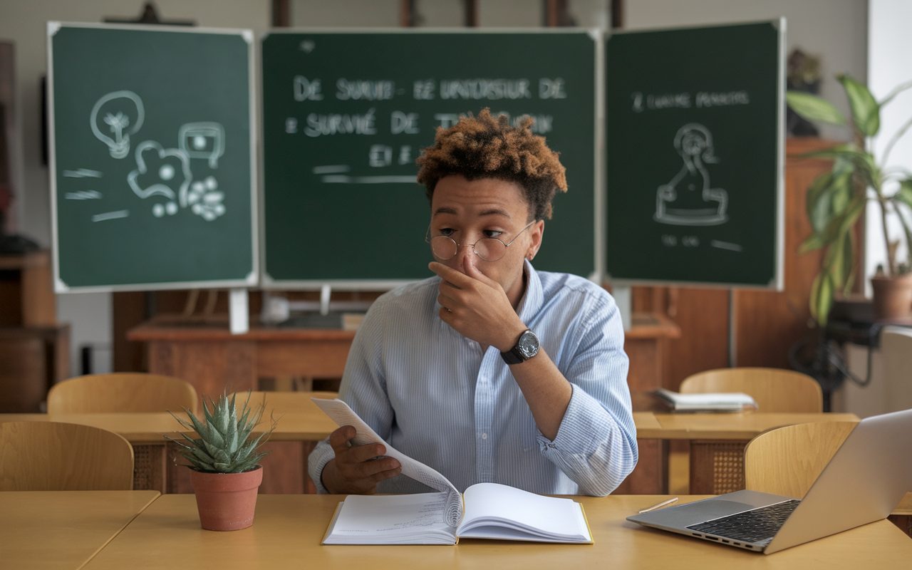 Les aventures d’un cahier de texte professeur : guide de survie humoristique en 2025