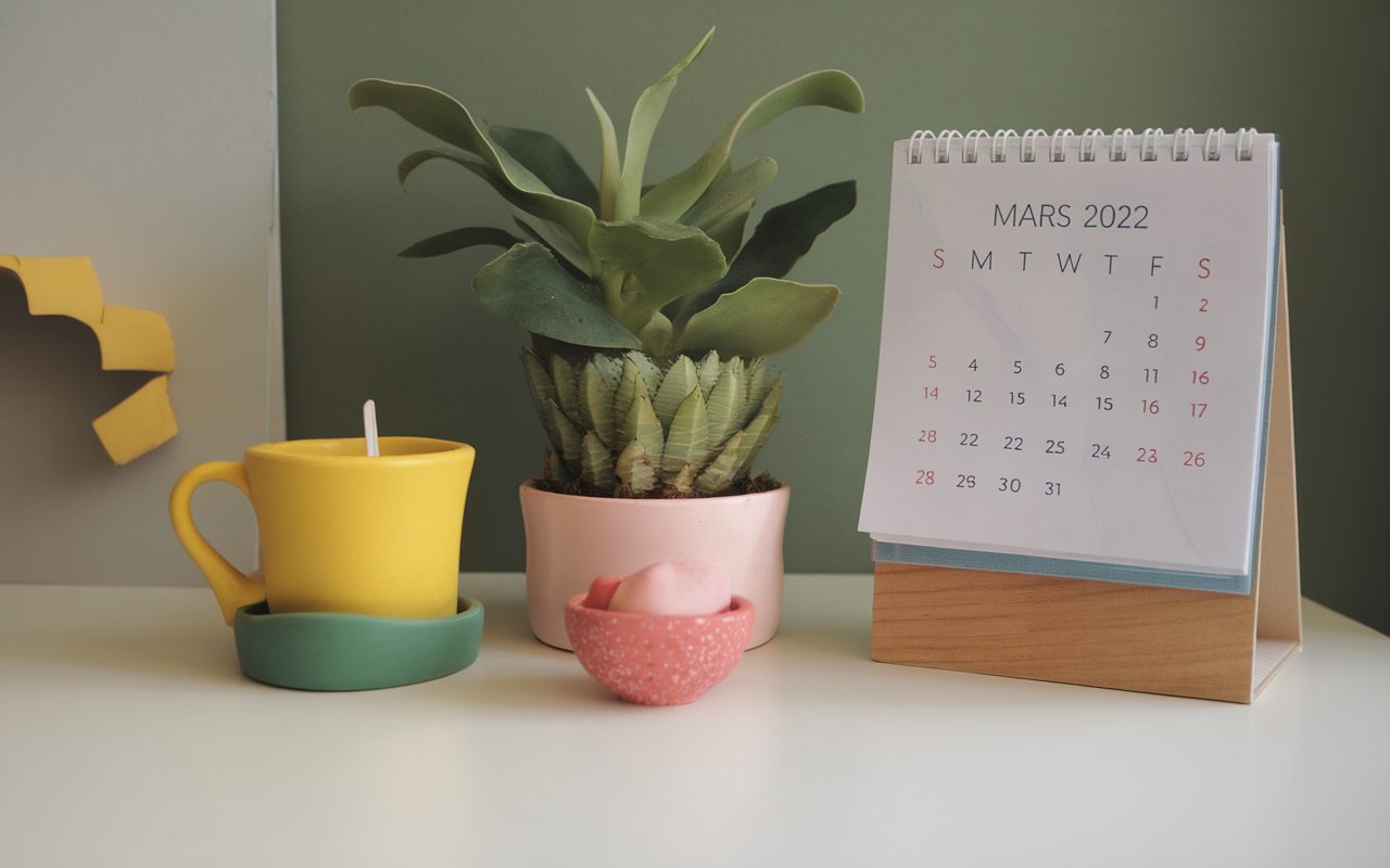 Mars 2022 calendrier : astuces pour une organisation zen et colorée